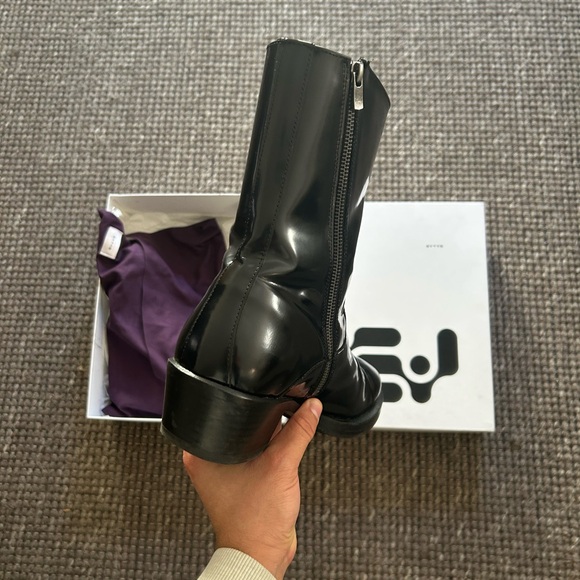 Eytys Blaise Black Leather Zippered Boot main image 13